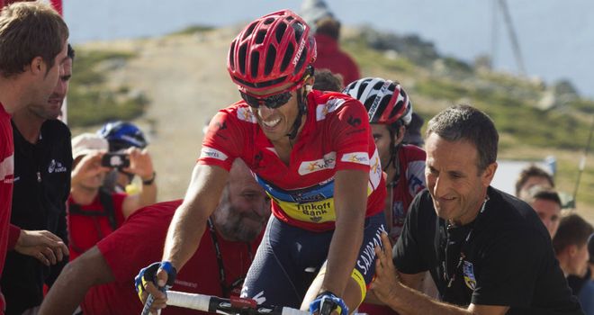 Alberto Contador: Survived a late scare to comfortably hold on to the red jersey