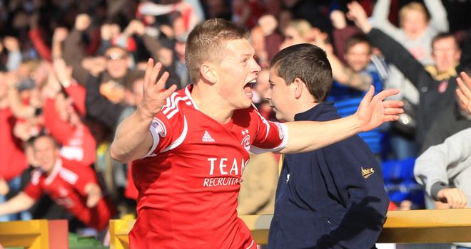 Cameron Smith: First goal for Aberdeen