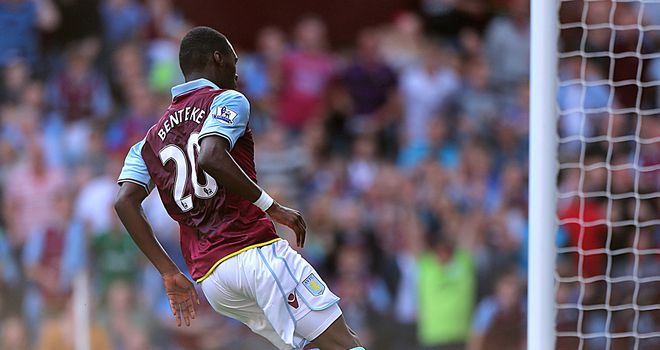 Christian Benteke: Knows he has to continue working hard after his debut goal for Aston Villa