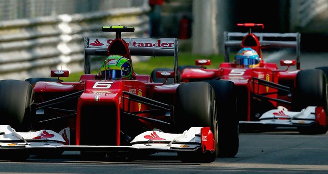 Alonso will no longer start behind Massa for the U.S. GP