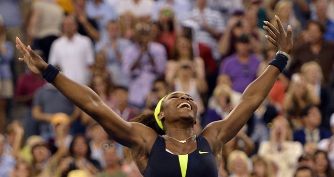 Serena Williams: Celebrates her 15th grand slam title