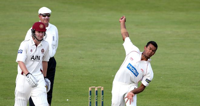 Shiv Thakor (right): Leicestershire all-rounder averaged 61 with the bat in six championship appearances in 2012