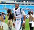 Cam Newton was all smiles after leading the Panthers to a 35-27 win over the Saints