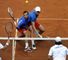 Radek Stepanek (left) and Tomas Berdych: Czech duo combined for doubles win