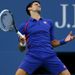 The reigning champion found himself on the back foot in the second set...