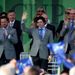 Rory McIlroy is introduced to the crowd