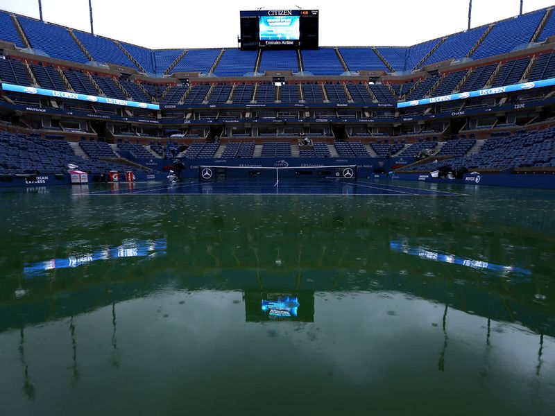 The bad weather meant the start of 'Super Saturday' was delayed