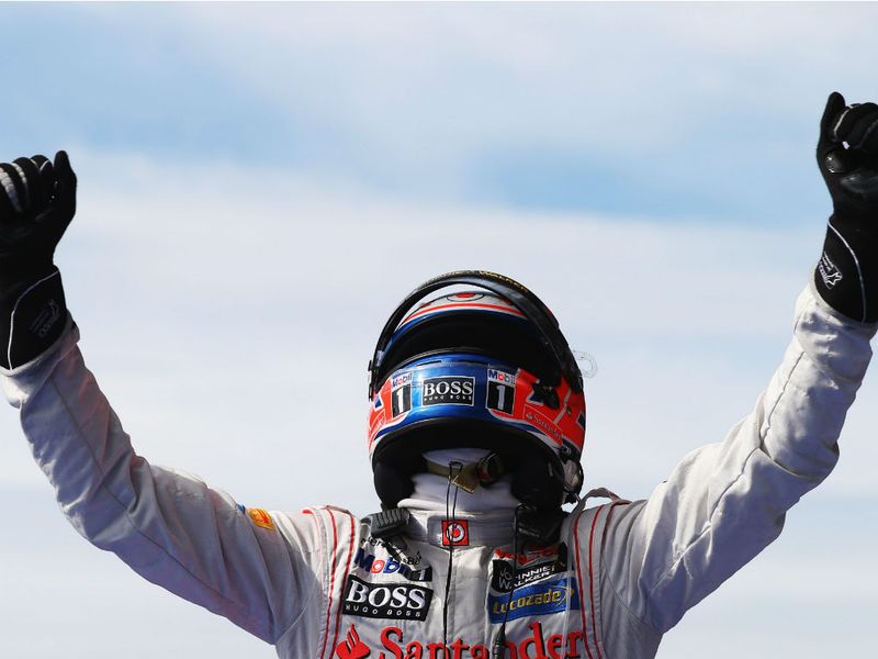 Jenson celebrates