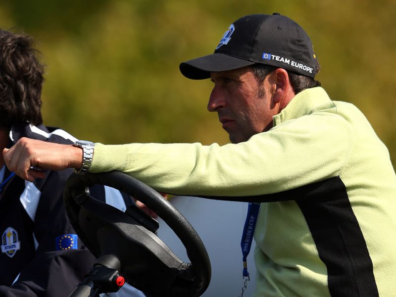 The start of the fourballs made grim viewing for Europe captain Jose Maria Olazabal...