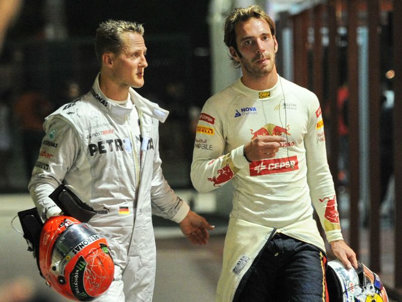 Michael apologies to the Toro Rosso driver