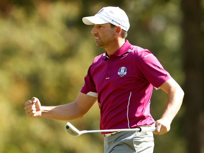 Sergio Garcia and partner Luke Donald came from behind to win their match