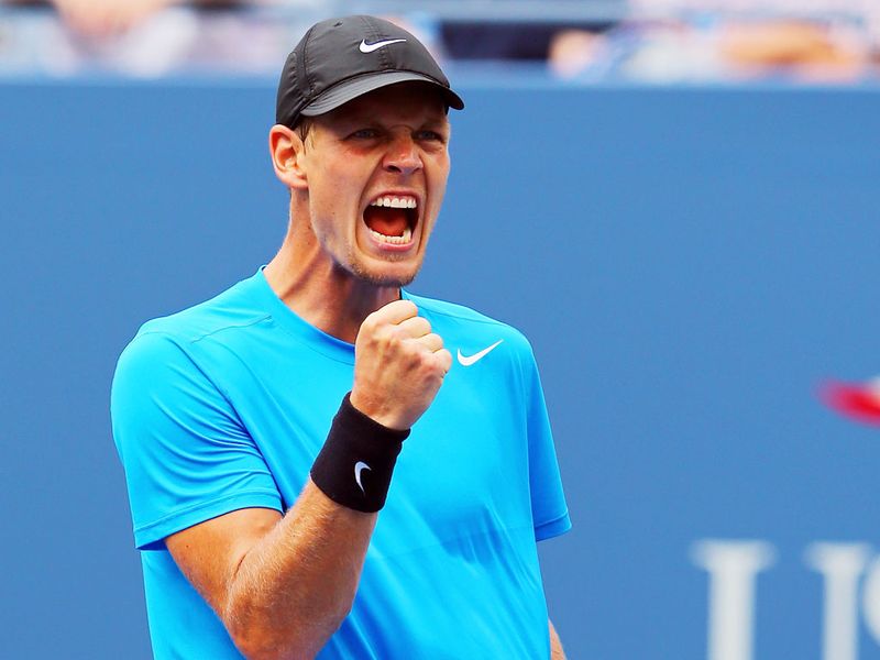 ...and Tomas Berdych went on to take the opening set...