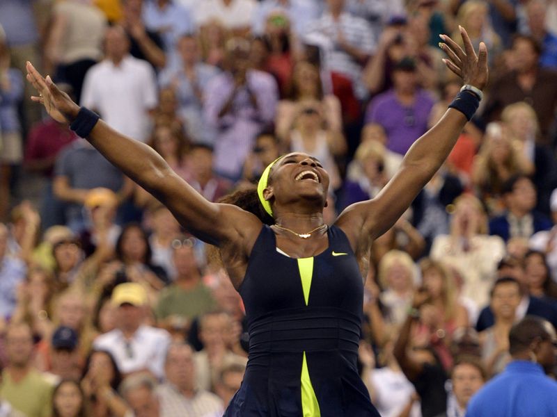 Her American opponent has other ideas, as she breaks back before claiming a famous triumph.