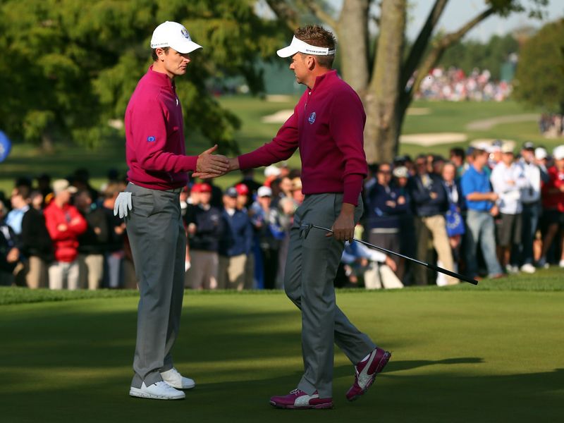 Rose and Poulter fought back to earn Europe's first point of the day with a one hole victory over Simpson and Watson