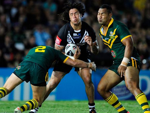 Kevin Proctor is tackled&nbsp;