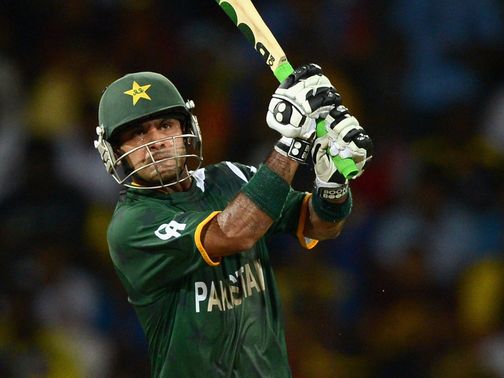 Mohammad Hafeez: Pakistan skipper's 86 ended with a hit wicket dismissal&nbsp;