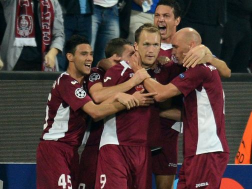 Cluj had taken the lead after 19 minutes
