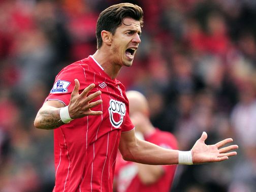 Jose Fonte celebrates his second goal against Fulham.