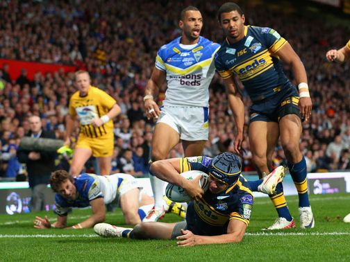 Ben Jones Bishop scored the second of Leeds' four tries&nbsp;