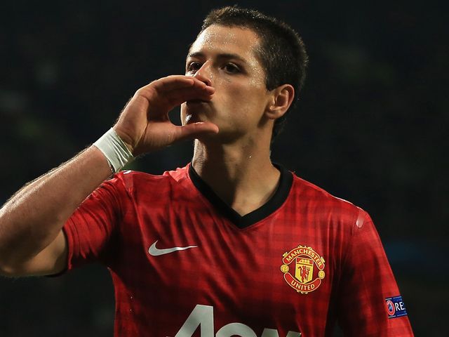 Javier Hernandez scored two goals for United