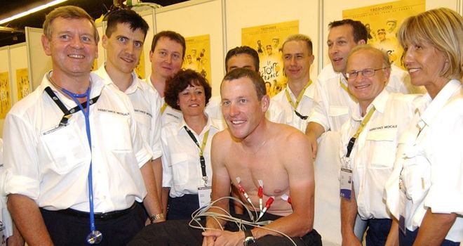 Armstrong: Donated money for blood analyser