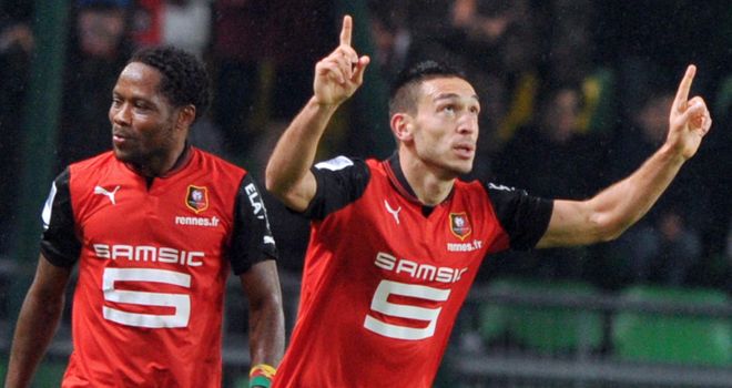 Mevlut Erding was on the scoresheet for Rennes.