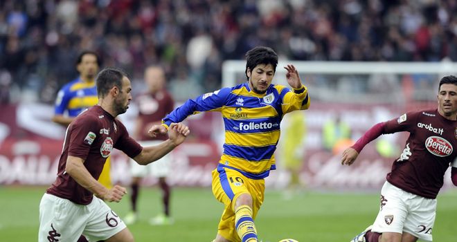 Jaime Valdes in action for Parma.