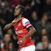 Gervinho celebrates after scoring the opener for the Gunners
