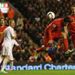 Luis Suarez pulled a goal back for Liverpool...