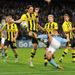But Man City will have a golden opportunity to level the scores from the penalty spot as Sergio Aguero's shot is blocked by the hand of Neven Subotic