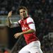 Substitute Olivier Giroud celebrates after pulling one back for Arsenal to make it 4-2.