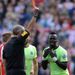 Newcastle are reduced to 10 men after Cheick Tiote is sent off