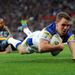 Richie Myler scores the opening try of the night for the Wolves