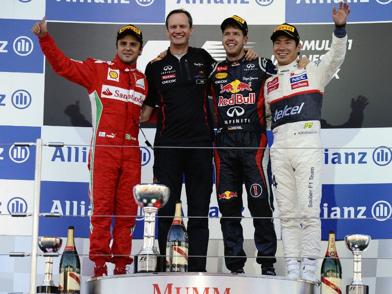 The Japan podium