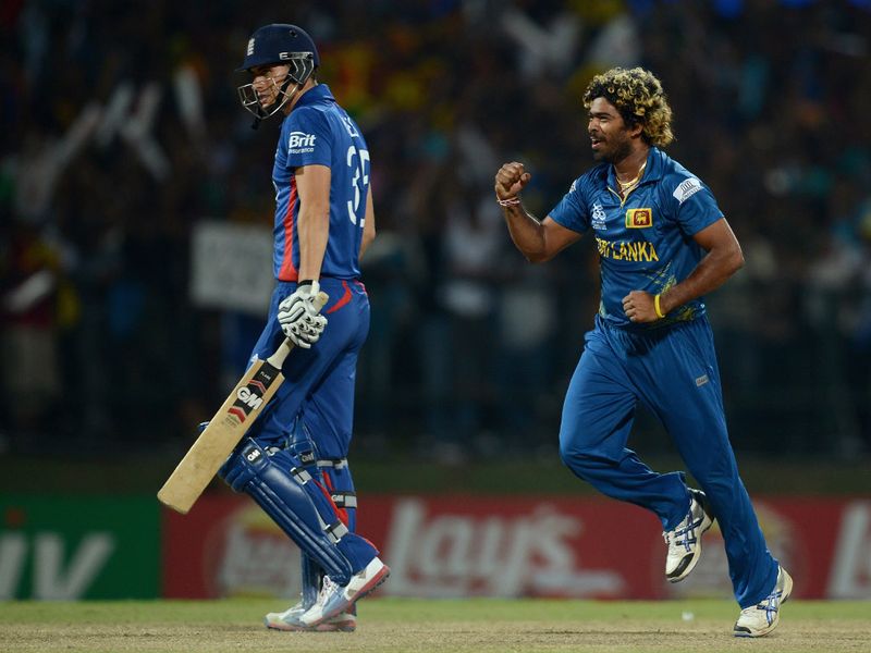 ...but Malinga removed them both and Jonny Bairstow in the same over, the score on 18.