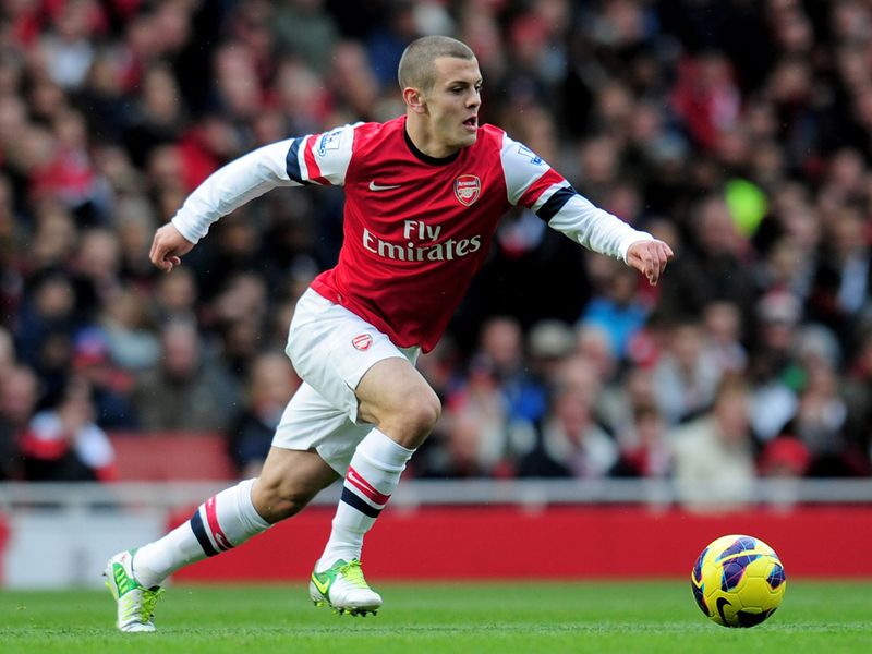 Jack Wilshere started his first competitive Arsenal match in more than a year.