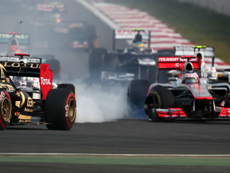 The contact caused terminal damage to the McLaren