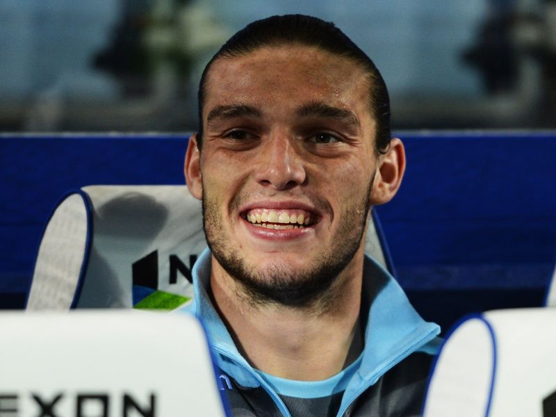Andy Carroll was among the West Ham substitutes