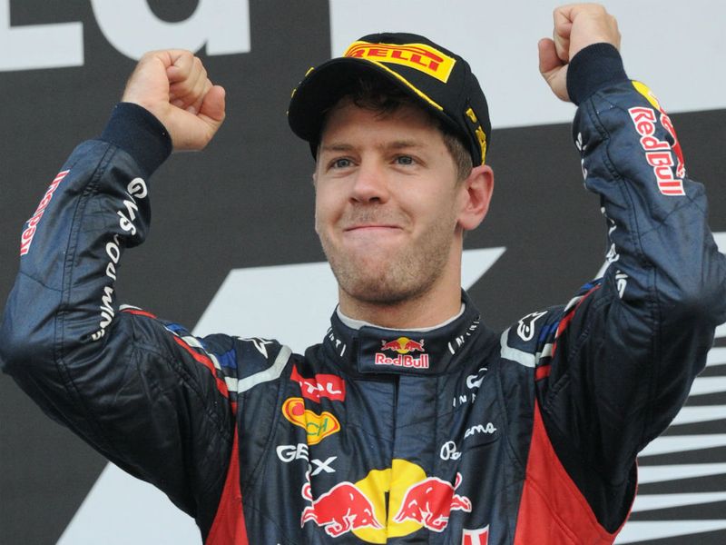 A delighted Vettel knows the momentum is with him