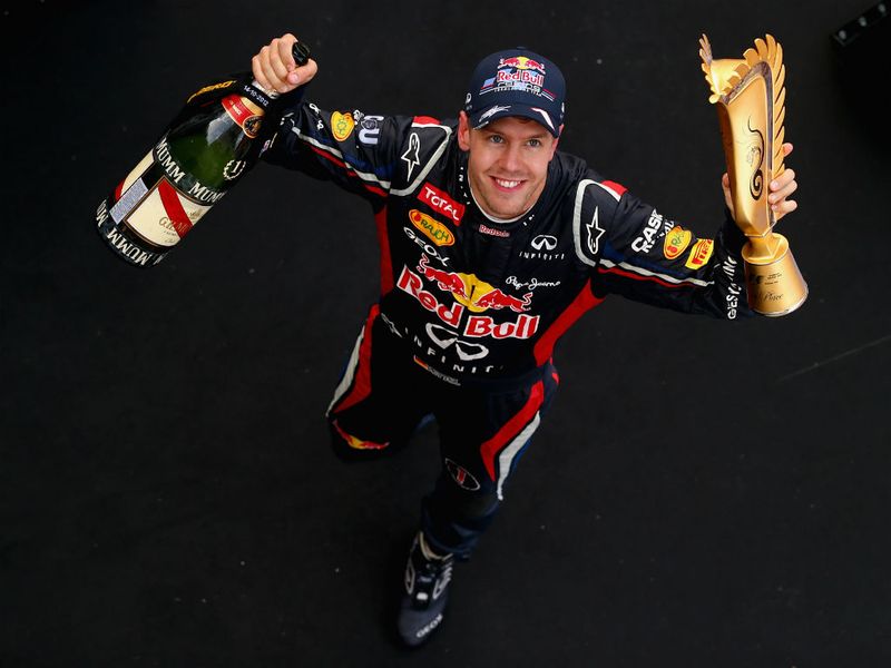 Sebatian Vettel made it three wins in a row