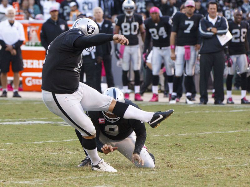 Oakland Raiders' Sebastian Janikowski kicked all the points as the Kansas City Chiefs were blanked away from home