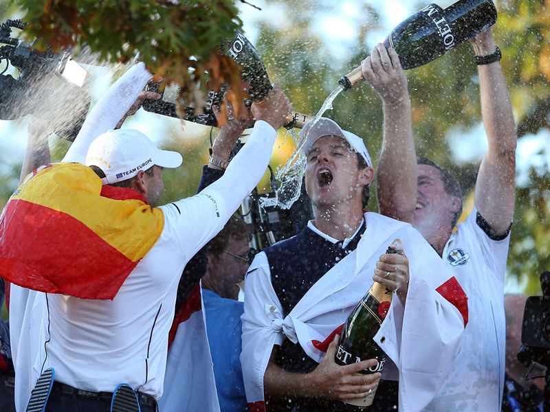 Sergio Garcia gets in on the action.
