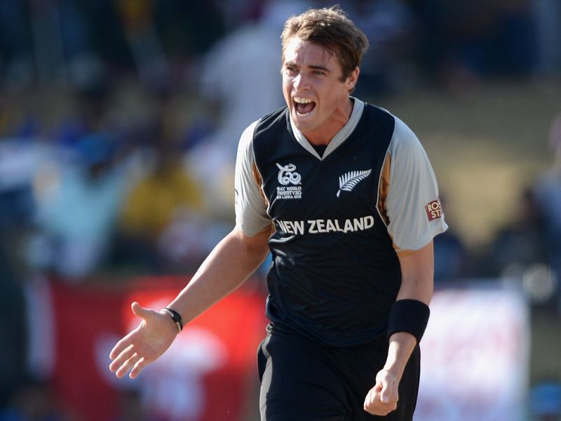...before edging Tim Southee and being caught behind.