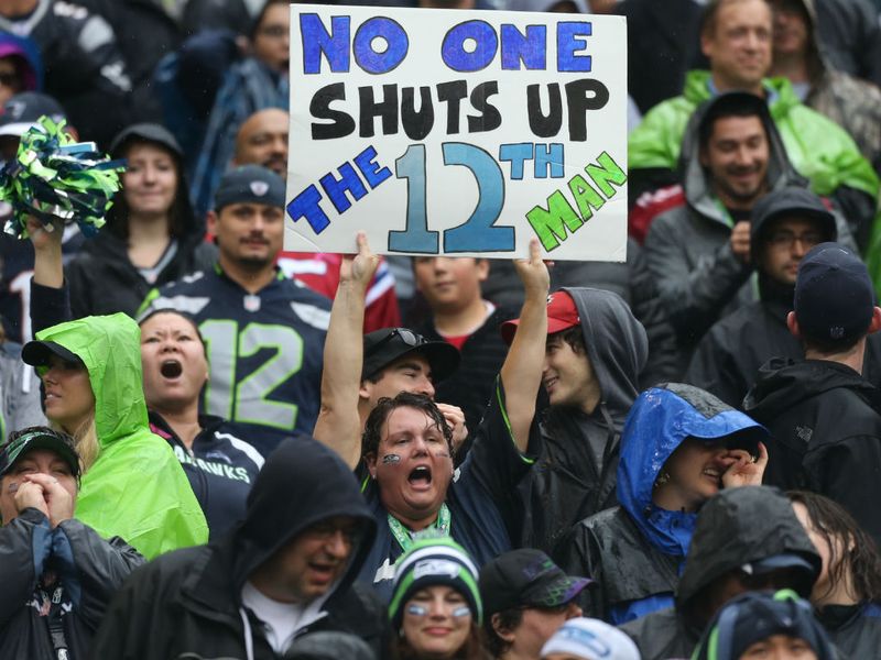 The noisy Seattle Seahawks fans help their team to victory over New England.