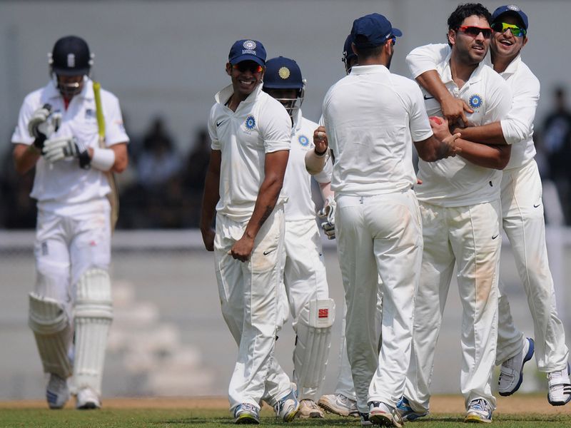 Yuvraj Singh ensured Kevin Pietersen's stay was brief.