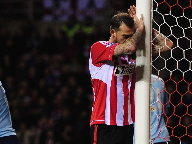 Steven Fletcher looks miserable as Sunderland fail to turn things around after falling behind in the Stadium of Light North-East derby.