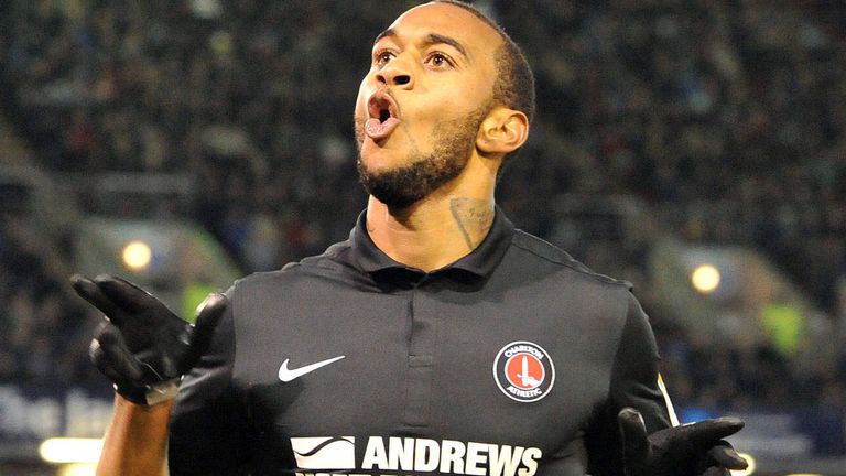 Danny Haynes: All smiles after netting the winner
