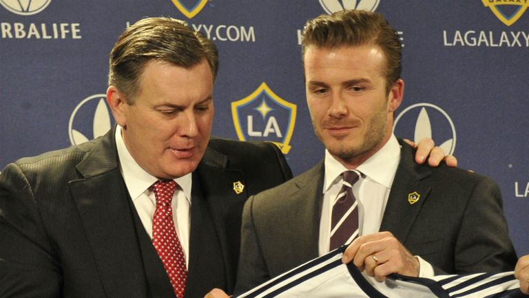 Tim Leiweke and David Beckham: The two could continue to work together at Los Angeles Galaxy