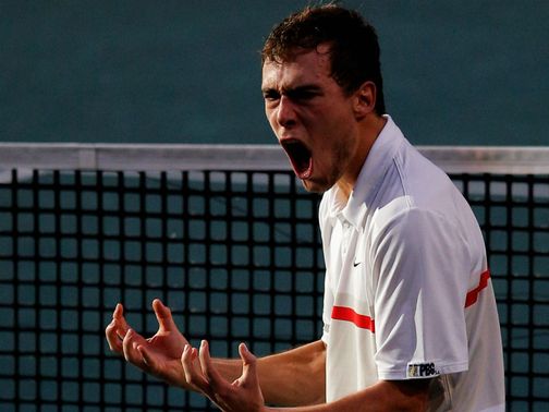 Jerzy Janowicz: Crashed out in Auckland
