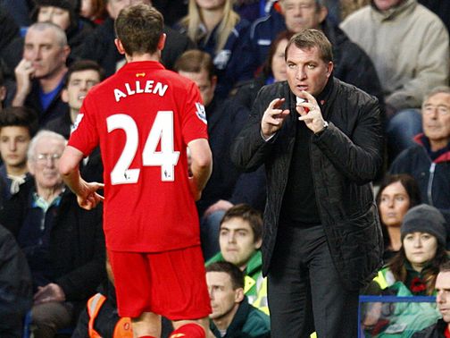 Brendan Rodgers gives a message to Joe Allen